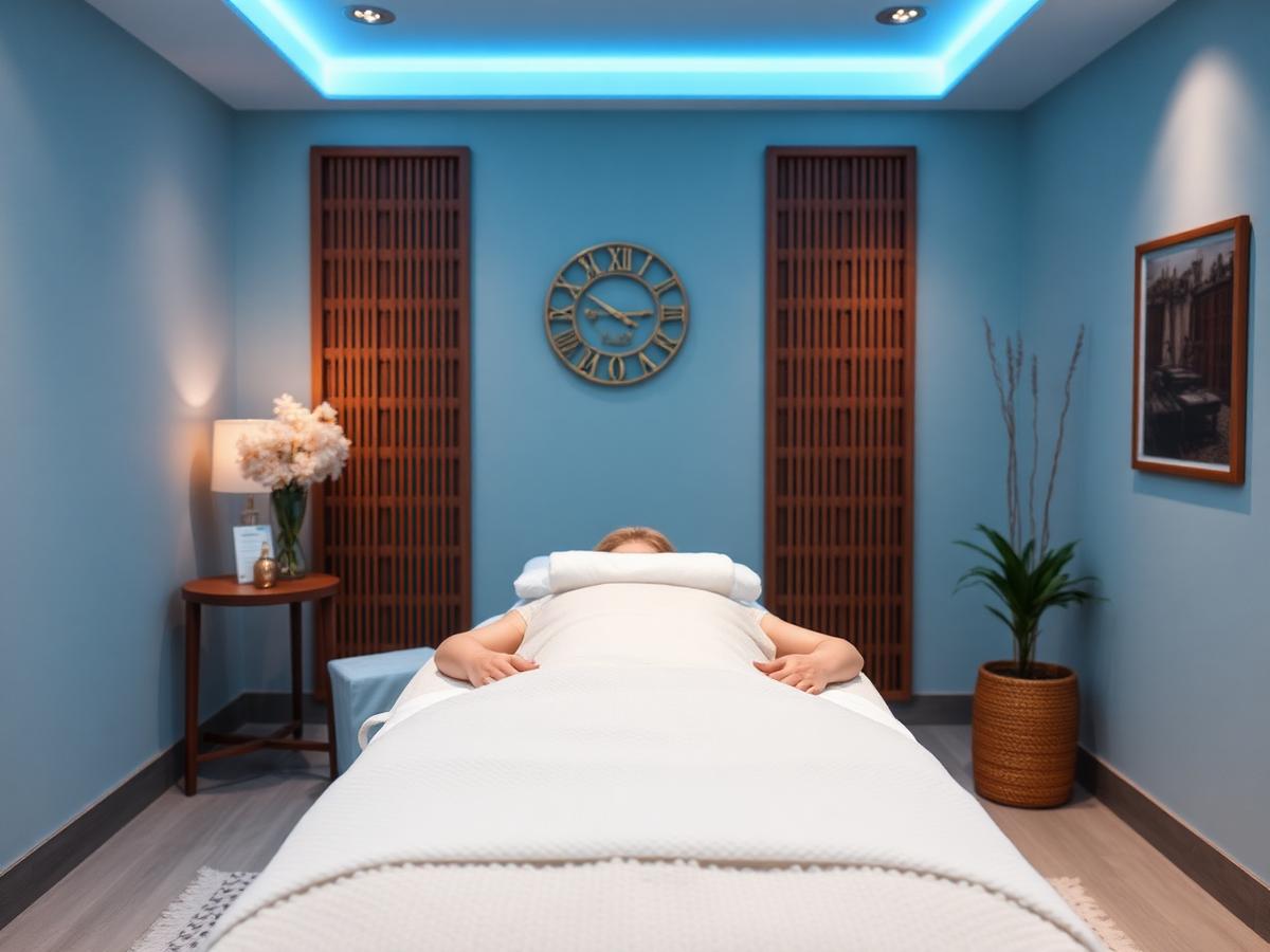 Massagebehandling i roligt behandlingsrum